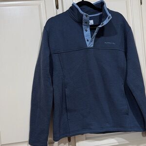 Properly Tied NWT Men’s SMALL Navy Textured Pullover with Button Collar